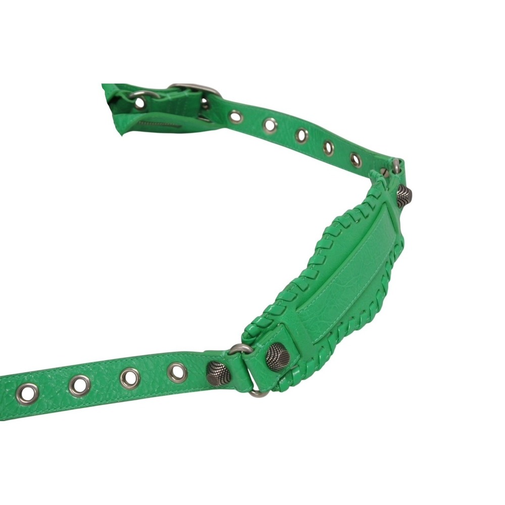 Balenciaga CAGOLE Leather NEO Handbag Green XS - Picture 5 of 9